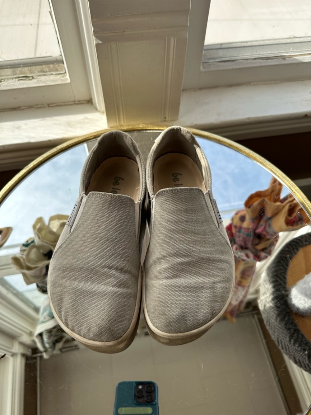 Be Lenka Women's Slip-On Canvas Easy in Light Gray sz 39